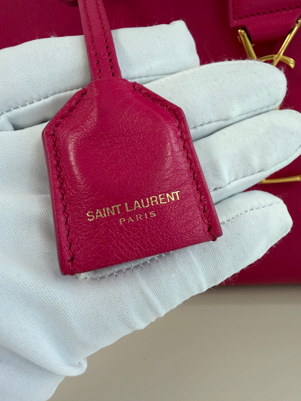 Saint Laurent monogram small leather handbag