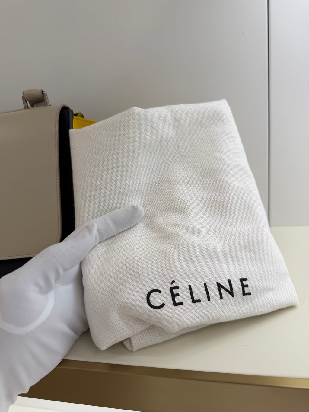 Celine Trapeze leather handbag