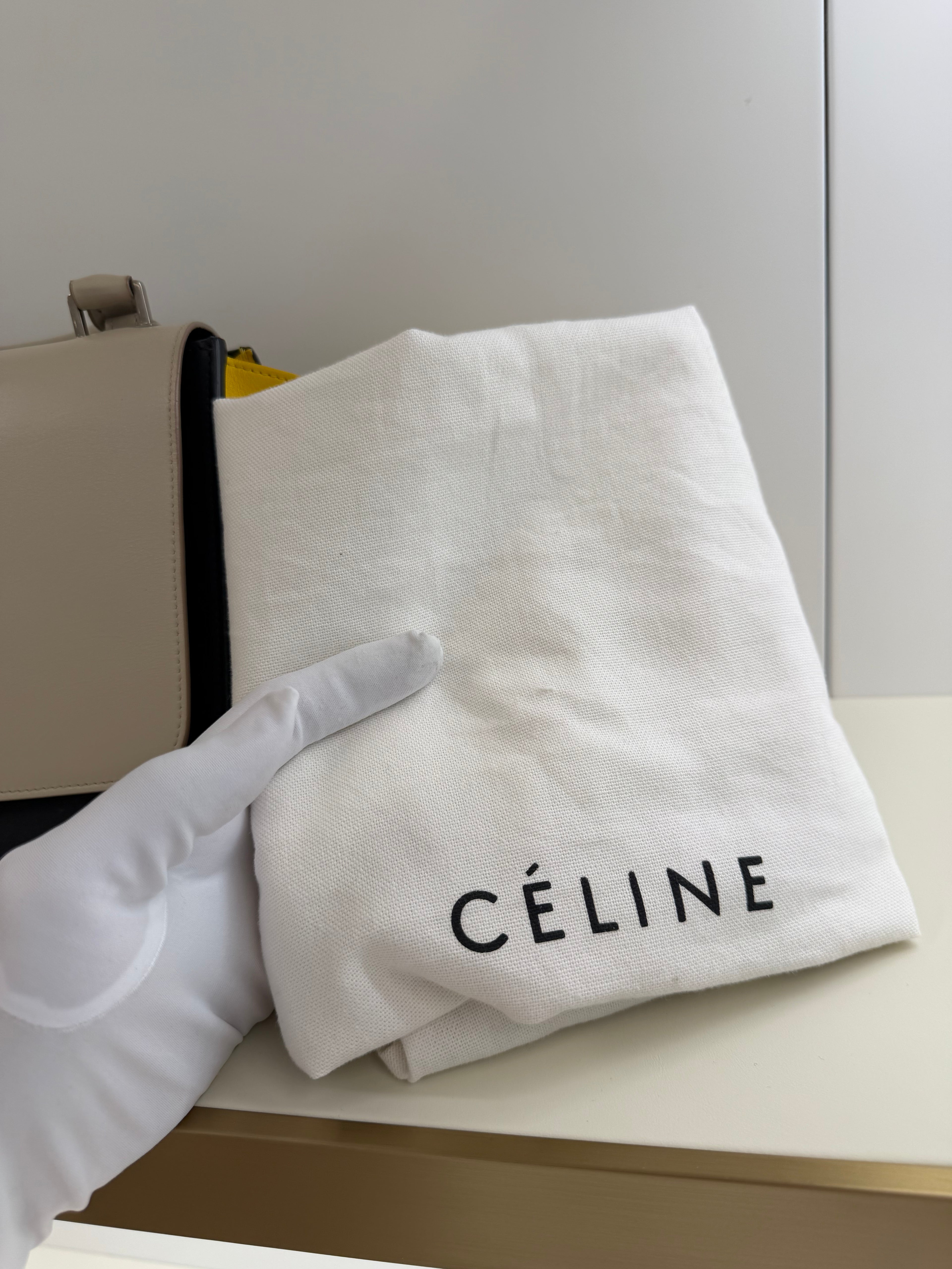 Celine Trapeze leather handbag