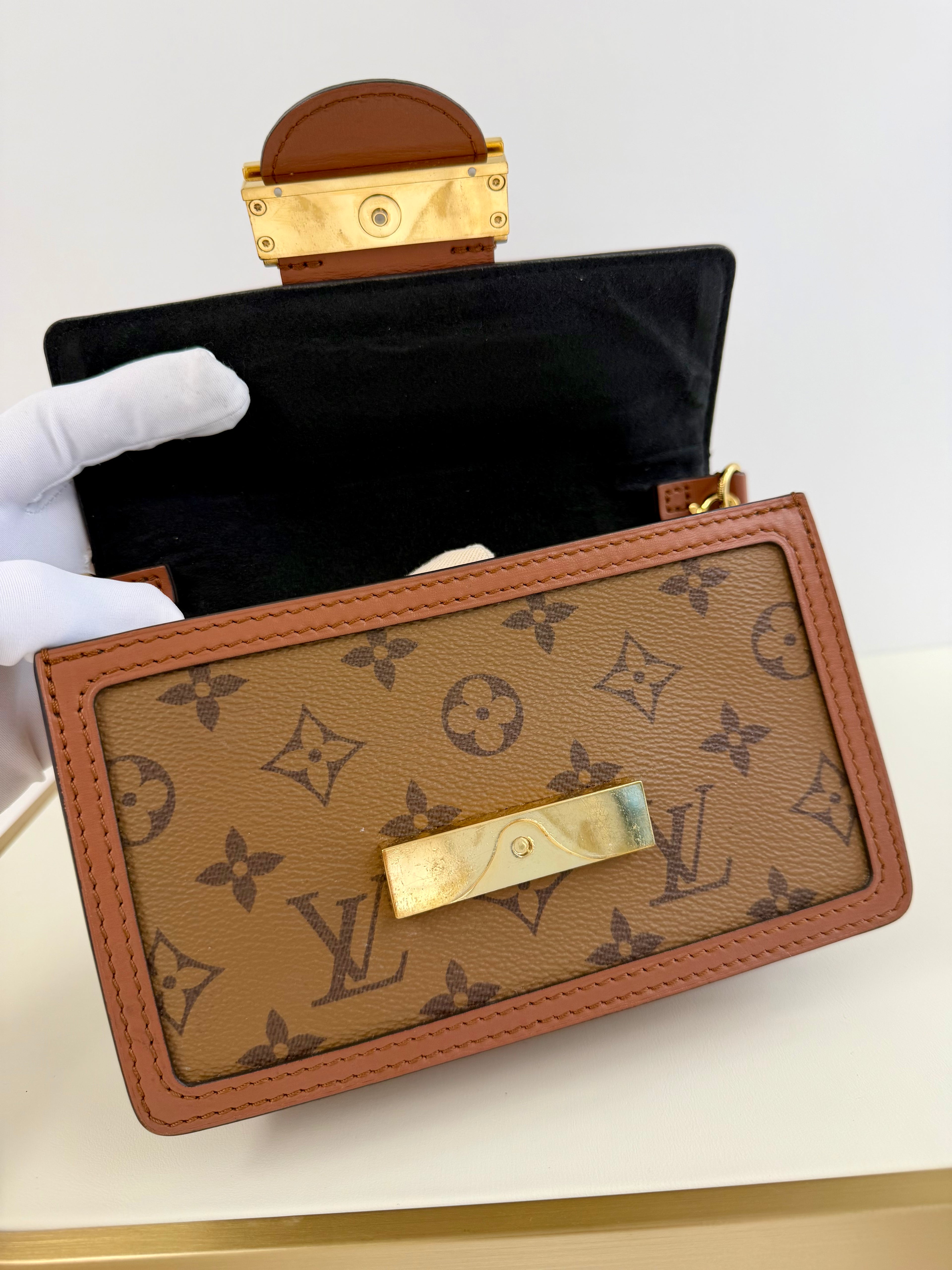 Louis Vuitton Reverse Dauphine wallet on chain