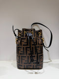 Fendi 2018 mini Mon Tresor FF leather bucket bag