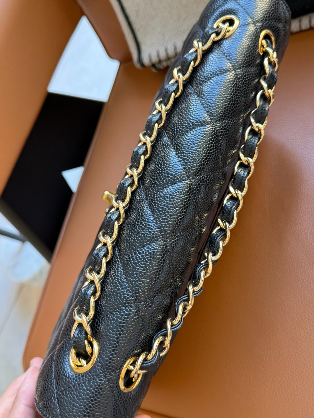 Chanel Classic Flap Bag Maxi Black Caviar