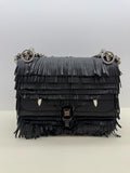Fendi Tassel Small Kan I Lambskin Black