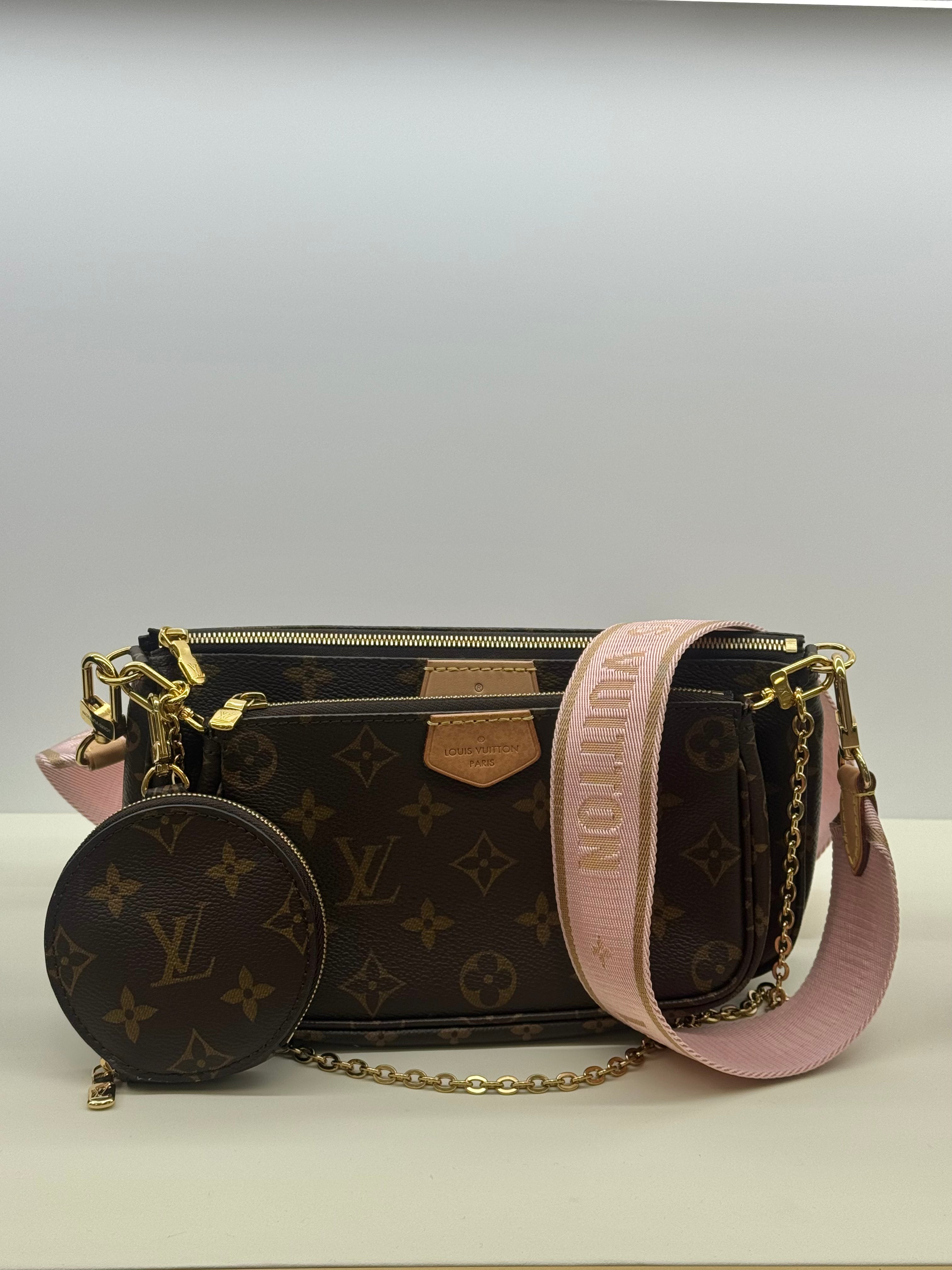 Louis Vuitton Monogram Multi Pochette Accessories Rose Clair