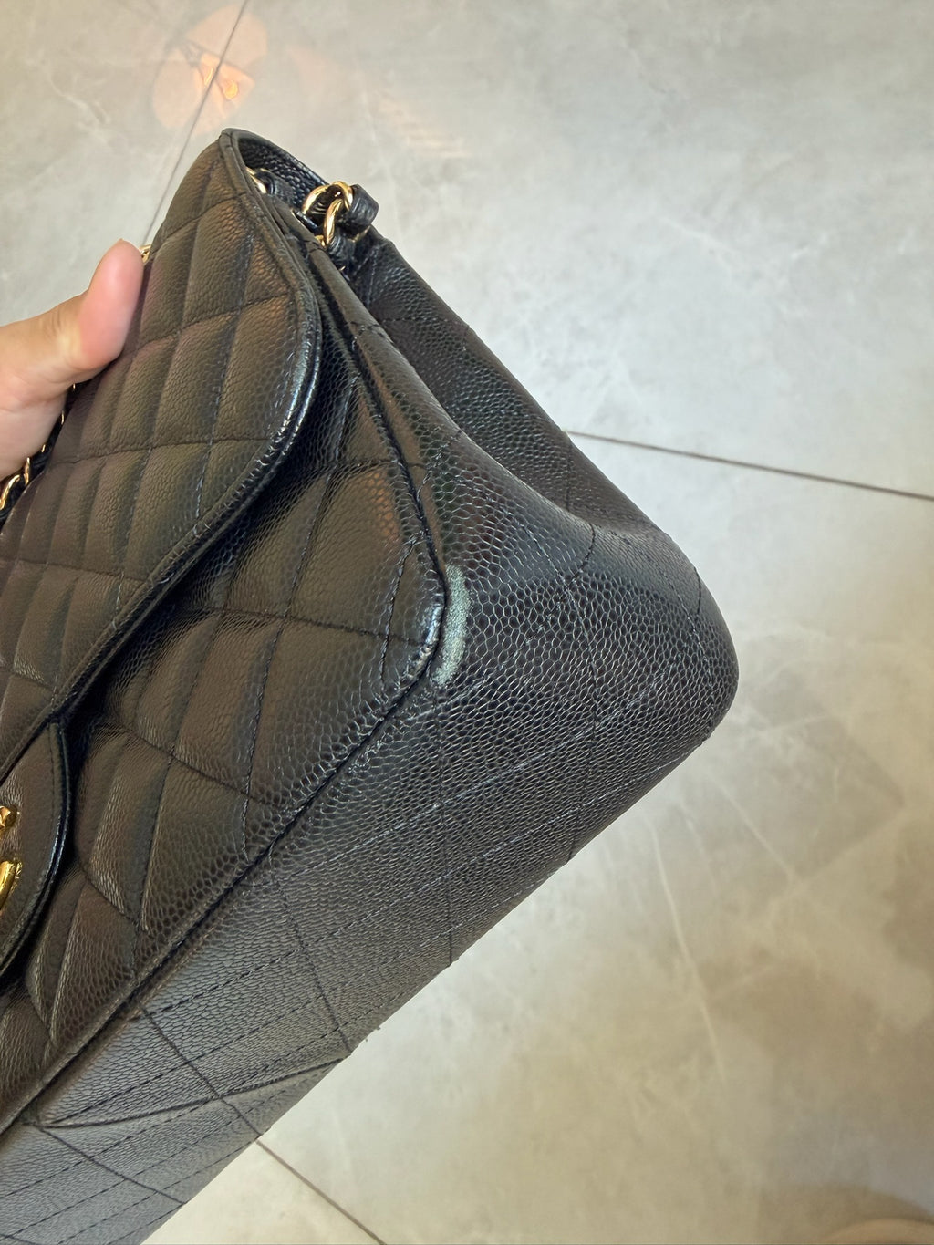 Chanel Classic Flap Bag Maxi Black Caviar